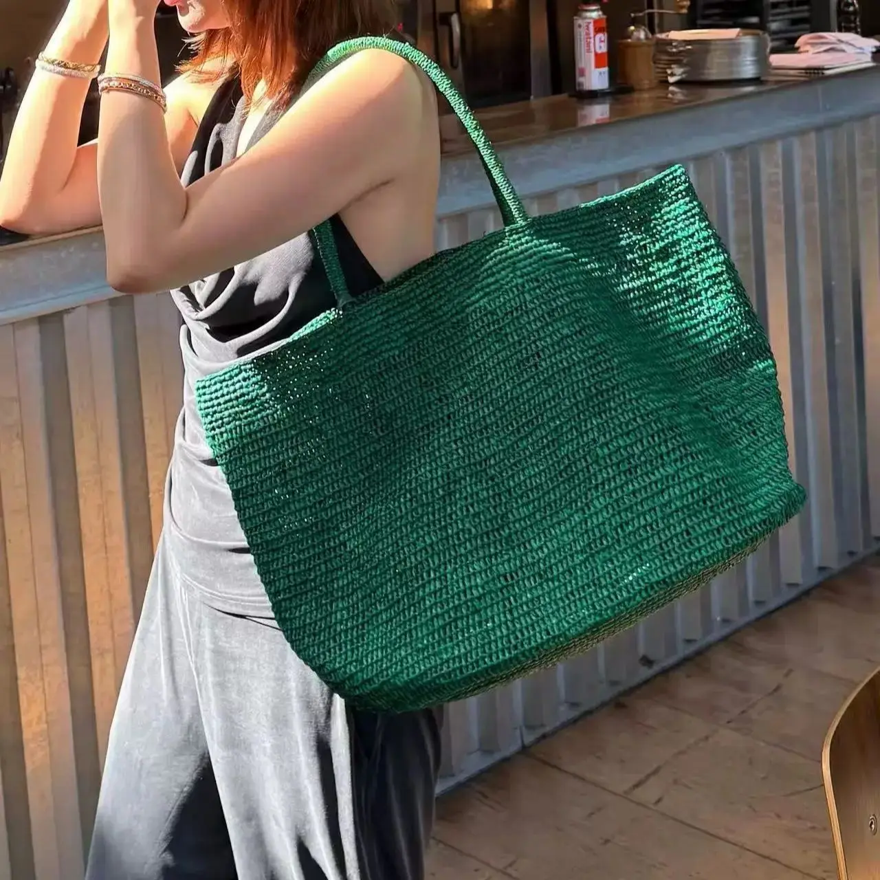 Luxury Straw Tote