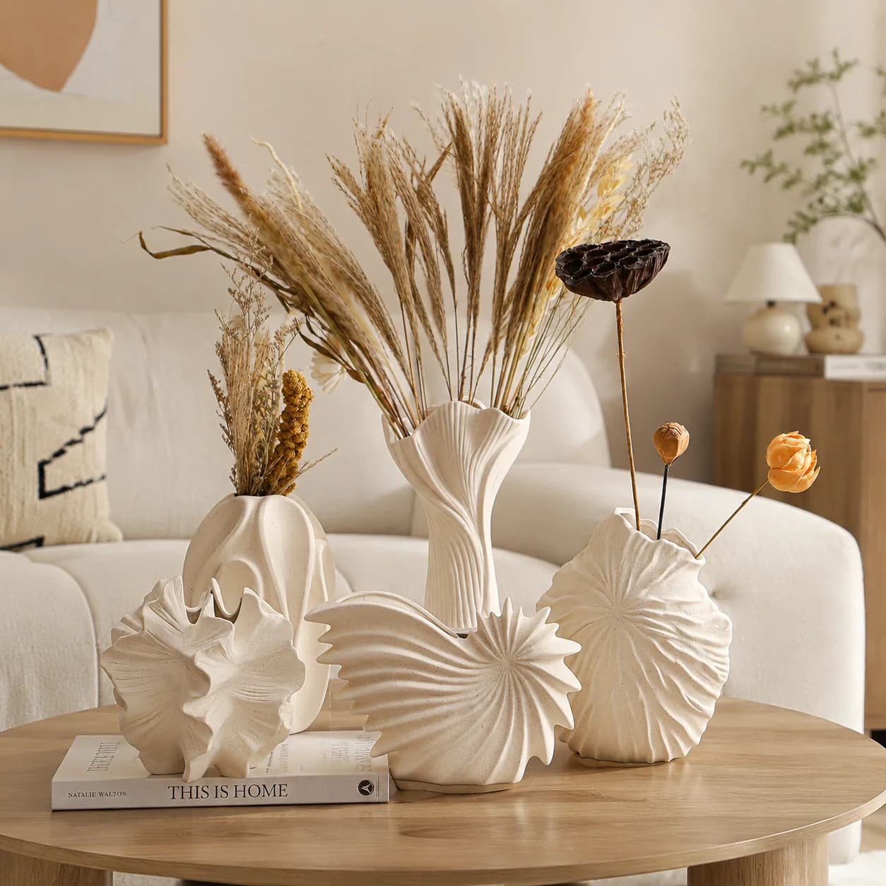 Modern White Planter